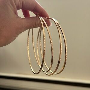 NEW Extra Large Double Hoop Earrings